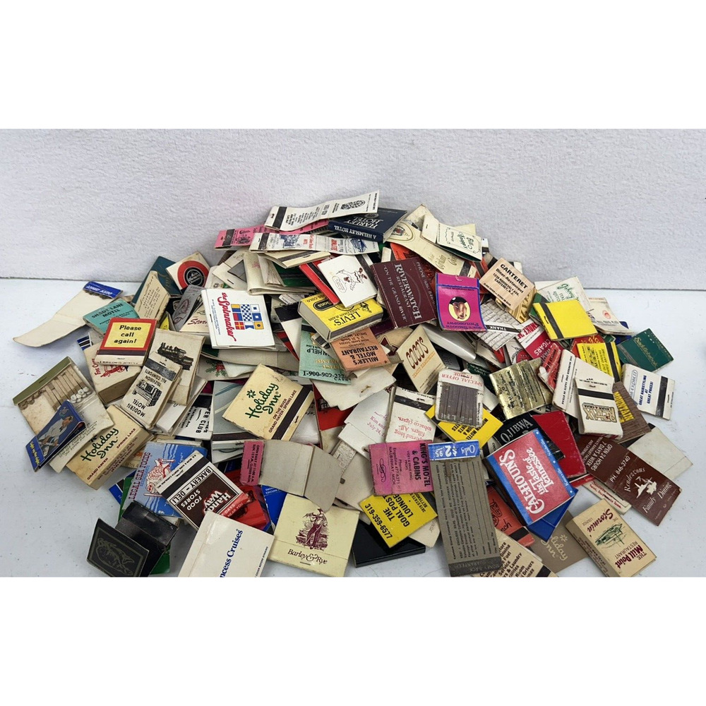 Vintage Matchbooks and Boxes Bars Restaurants Hotels‎ Casino Lot Of almost 2lbs